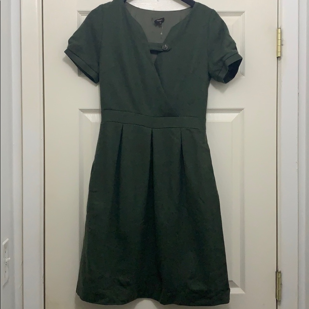 Tocca Green Wool Dress